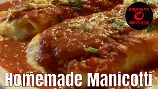 How Our Italian Grandma Makes Manicotti I The Best Manicotti Ive Ever Had [upl. by Yecats]