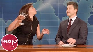 Top 10 Times Cecily Strong Broke Character on SNL [upl. by Laszlo]