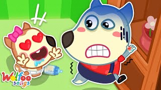 Go Away The Biting Monster 😫 Wolfoo Funny Kids Songs amp Nursery Rhymes 🎶kids cartoon funny [upl. by Vlad]