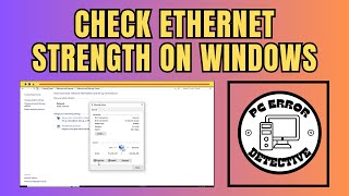 How to Check Ethernet Strength on Windows 10 [upl. by Nataline]