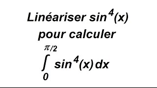 Linéariser pour calculer une intégrale [upl. by Barabas310]