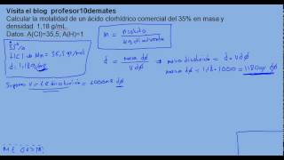 Ejercicios y problemas resueltos de disoluciones 16 molalidad [upl. by Elleynod]