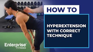 How to do a hyperextension with correct technique [upl. by Arenahs]