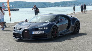 Mate Rimacs PRIVATE Bugatti Chiron Sport driving on Croatian roads [upl. by Atteloiv155]