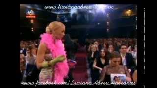 Luciana Abreu  momento humoristico  Globos de Ouro 2014 [upl. by Machutte]