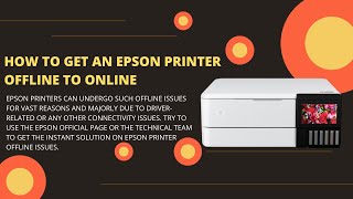 How to fix Epson printer offline problem  Change Epson printer offline to online [upl. by Ikairik]