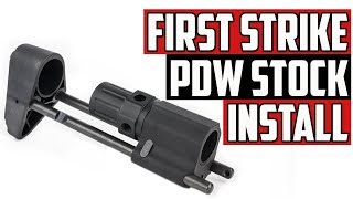 First Strike T15 PDW Stock Install  4K [upl. by Thornton]