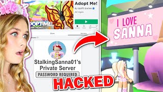 I HACKED Into My STALKERS PRIVATE SERVER In Adopt Me Roblox [upl. by Finley]