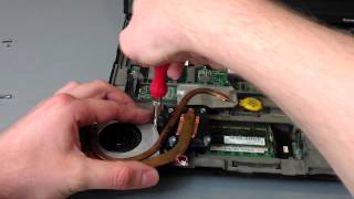 Czyszczenie laptopa lenovo R61i LAPTOP CLEANING fan tutorial [upl. by Halyhs]