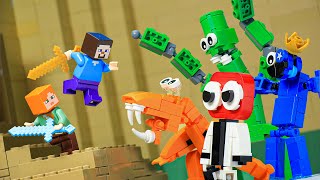 The War With Rainbow Friend But It in Lego Minecraft  LEGO Minecraft Animation [upl. by Neiv120]