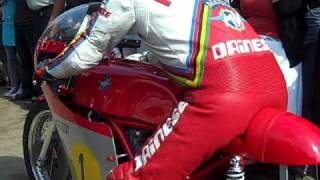 Giacomo Agostini starts MV Agusta 500 in Imatra memorial GP 2010 [upl. by Sanoj]