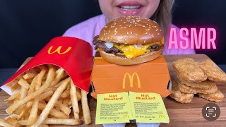 McDonald’s MUKBANG  Quarter Pounder  ASMR Eating Show [upl. by Kimberly]