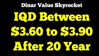 Iraqi Dinar  IQD Between 360 to 390 After 20 Year IQD News Update Dinar Value Skyrocket [upl. by Stockton214]