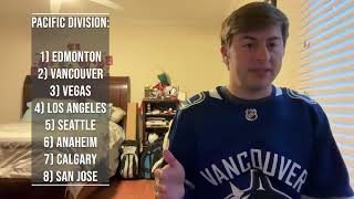 NHL Standings Predictions  Western Conference Edition [upl. by Roti205]