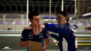 F1 MANAGER 2024 WILLIAMS NO COMMENTARY CAREER MODE 2 JEDDAH RISKY VSC PITSTOP [upl. by Aleekat]