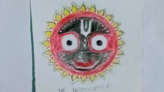 sri jagannaatha drawing how to draw sree jagannath drawing [upl. by Solraced]