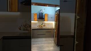 New modular handless kitchen fitt kitchendecor interiordesign kitchen kitchendesign modular [upl. by Akamahs]