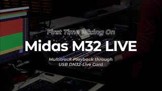 First Time Mixing On Midas M32 Live [upl. by Esor]