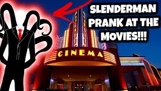 SLENDER MAN PRANK AT THE MOVIE THEATRE Slender man Sightings  JOOGSQUAD PPJT [upl. by Aryam268]