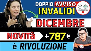 🔴 INVALIDI PARZIALI e TOTALI NOVITÀ DICEMBRE ➡ PENSIONE AUMENTI IMPORTI DECRETI BONUS TREDICESIMA [upl. by Laen]