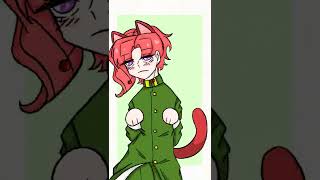 Kakyoin sad cat dance 🍒⭐️🎶🐾✨ jotakak [upl. by Aissatan191]