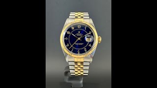 Rolex 16013 Blue Boiler Gauge Dial [upl. by Yrogerg]