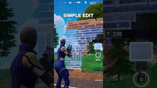 Fortnites New Simple Edit Setting Is it Good [upl. by Hoang]