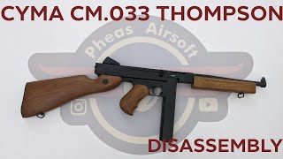 HOW TO CYMA CM033 M1A1 THOMPSON DISASSEMBLY [upl. by Haimes]