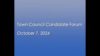 Corte Madera Town Council Candidate Forum October 7 2024 [upl. by Licht742]