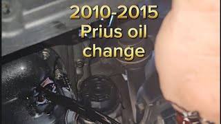 20102015 Prius oil change and reset [upl. by Alben]