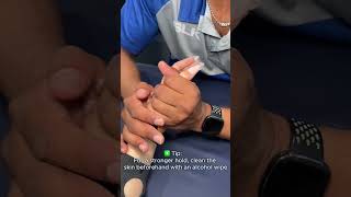 Thumb taping tutorial  Jarred Thumb  Thumb Pain taping sportstape gym [upl. by Nuawtna770]