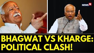 Mallikarjun Kharge Slams BJP After RSS Chief Mohan Bhagwats Call for Hindu Unity  Dussehra [upl. by Evers314]