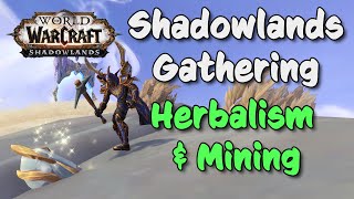 Shadowlands Gathering  Herbalism amp Mining  First Look amp Thoughts from Beta [upl. by Dagmar]