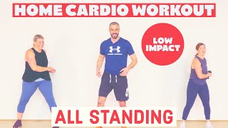 Low impact fat burning cardio workout from home [upl. by Nemra8]