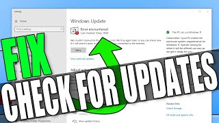 FIX Windows 10 Check For Updates Not Working [upl. by Ginzburg]