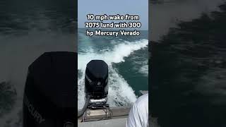 10 mph wake lund 2075 with 300 hp Mercury Verado fishing bassfishing [upl. by Allista562]