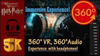 The Escape from Gringotts Immersive VR Experience  Universal Orlando 5K 360° 360° Audio [upl. by Corvese42]