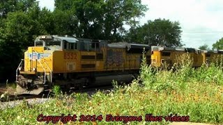 A couple UP trains at Crockett TX 06282014 © [upl. by Yehudi585]