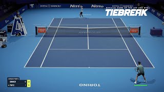 TIEBREAK  Jannik Sinner Vs Taylor Fritz I Nitto ATP Finals I Tiebreaker PS5 [upl. by Enitsua561]