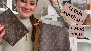 NEW LOUIS VUITTON TOILETRY POUCH ON CHAIN REVIEW  IS IT WORTH IT  Mod Shots  2022 [upl. by Lombardy]