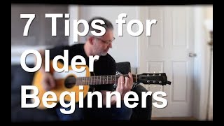 7 More Tips for Older All BEGINNERS  Tom Strahle  Easy Guitar  Basic Guitar [upl. by Fisoi168]