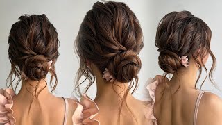 Voluminous textured low bun Wedding hairstyle [upl. by Attikin]