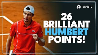 HumbertLievable 🔥 26 Brilliant Ugo Humbert Tennis Points [upl. by Aihseket]