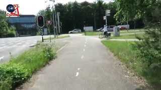 Bicycle Ride in Bussum Netherlands 405 [upl. by Elehcir31]