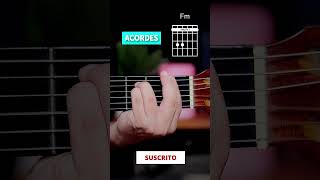 Aprende a tocar los 7 ACORDES MENORES en GUITARRA Acústica en MENOS de 1 minuto [upl. by Melony]