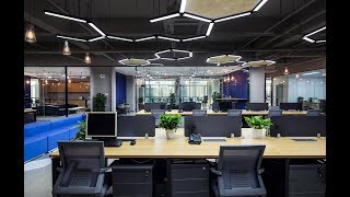 Interior Design  The Design Walk  Commercial Complex Design  Office space  The Hexagon Office [upl. by Ahsied]