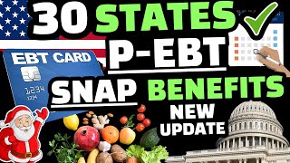 SNAP DECEMBER amp P EBT 2022 PAYMENT SCHEDULE SNAP EMERGENCY ALLOTMENT 📢 30 STATE [upl. by Germana]