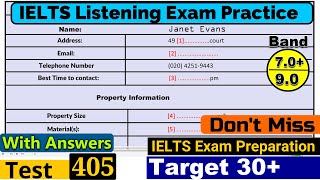 IELTS Listening Practice Test 2024 with Answers Real Exam  405 [upl. by Ynnoj]