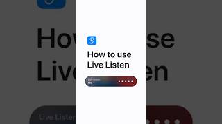 How to use Live Listen — Apple Support [upl. by Aneres]