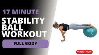 STABILITY BALL WORKOUT FULL BODY [upl. by Yalc]